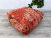 Vintage Boujaad Pillow-Vintage Moroccan Pillow- Old Boujaad Cushion- Old Moroccan pillow- Unfilled-Decorative Throw Pillow (UNFILLED)