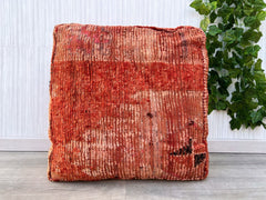 Vintage Boujaad Pillow-Vintage Moroccan Pillow- Old Boujaad Cushion- Old Moroccan pillow- Unfilled-Decorative Throw Pillow (UNFILLED)