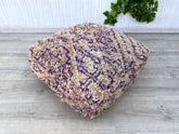 blue Pillows silk ,Pillow Cactus Silk, Moroccan Lumbar Cushion Handmade Silk Decorative Pillow, Moroccan Sabra Decorative Cushion