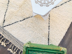 Diamonds Authentic Moroccan Beni Ourain Rug – Handwoven Berber Wool Carpet
