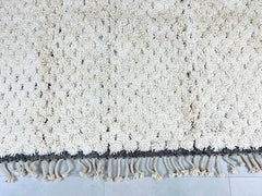 Custom Black And Beige Boujaad Rug - Orange Moroccan Berber Carpet - Soft Shag Wool Rug - Bohemian Area Rug in All Sizes