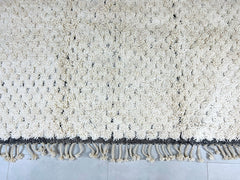 Custom Black And Beige Boujaad Rug - Orange Moroccan Berber Carpet - Soft Shag Wool Rug - Bohemian Area Rug in All Sizes