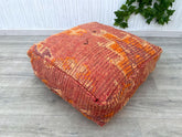 Kechart-African pouf, Moroccan pouf, Home living decor, Authentic design, Pouf footstool cover, Seat Cushion, African tissue,Handmade pouffe
