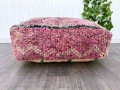 Moroccan Boho pouf, Moroccan Boho Stool Ottoman, Vintage Cushion, Moroccan Handmade Pouf Wool, Outdoor Furniture Pouf, berber pouf