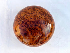 9"x9" Handmade Moroccan Thuya Burl Wooden Pebble Box – Elegant Jewelry Storage, Trinket Box, Perfect Gift Idea
