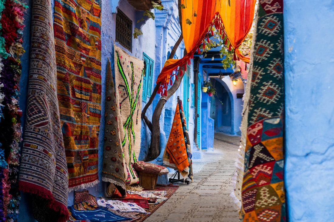 Why is Morocco famous for rugs?