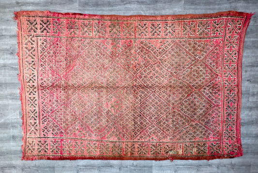 Vintage Boujad Moroccan Rug – Handgefertigter Berber-Teppich für ein boho-chiques Zuhause