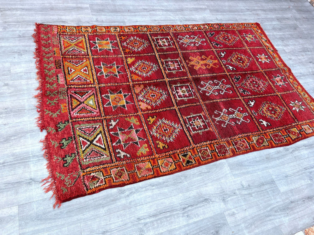 Alfombra Marroquí Vintage: Beleza Autêntica e Artesanal para o Seu Lar