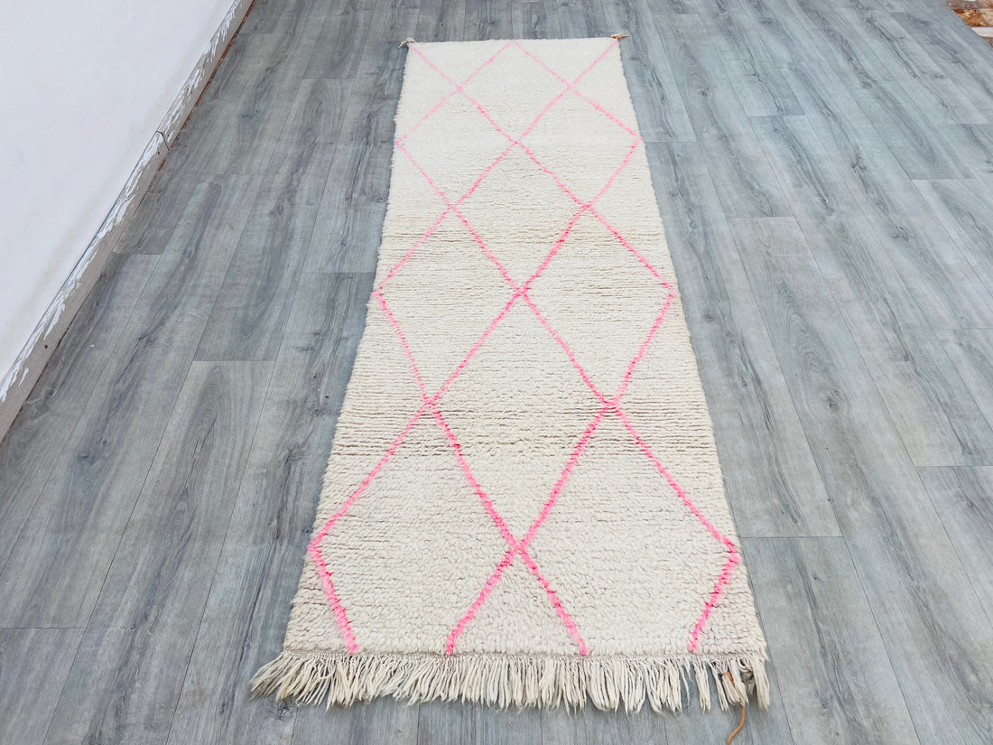 Discover the Timeless Beauty of Beni Ourain Moroccan Runner Rugs