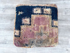 Bean bag cushion, Floor sofa cushion, Turkish cushion, Berber cushion cover, Kilim rug cushion, Meditation cushion, 24x24x8'', FP 1353