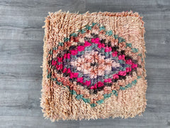 Moroccan Heritage Pouf - UNESCO-Designated Craftsmanship, Cultural Preservation Project, Certificate of Authenticity Included