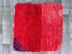 Moroccan-Scandi Pouf - Hygge-Inspired Wool Cushion, Muted Berber Patterns, Cozy Nordic-Boho Hybrid