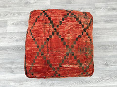 70%OFF** Moroccan Kilim Pouf Floor Pouf Vintage Moroccan Ottoman Beni Ourain Square Pouf, Yoga Meditation Cushion, Outdoor Red Kilim Pillows