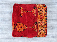 Authentic Moroccan Kilim Pouf – Vintage Floor Cushion for Any Space