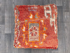 Vintage Moroccan Rug Pillow - Berber Kilim Cushion Cover, Handmade from Authentic Rugs, Bohemian Sofa Pillow, Unstuffed