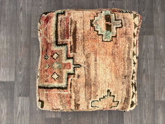 Moroccan Floor Cushion,  Cushion Handmade Pouf, Customized Nursery Room Square Pouf, Berber Natural Artwork Bedroom Sofa Pouf Ottoman