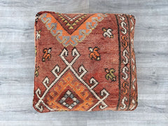 Moroccan Floor Cushion 2 Places Salon - Unstuffed 2 Seats Cushions + 2 Back Cushions + 4 Zipped Insert bags for stuffing