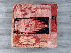moroccan pouf,ottoman, vintage sofa, berber pouf, boho pouf, kilim pouf, tray with handles, ottomans, moroccan pouf kilim