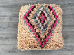 handmade Pouf, Bohemian Pouf, Berber Pouf, Kilim Pouf, Ottoman Pouf,