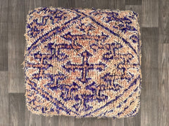 Smart Moroccan Pouf - Voice-Activated LED Base, Alexa/Google Home Integration, Tech-Savvy Boho Decor