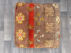 Vintage Moroccan Berber Pillow - Kilim Sofa Cushion, Bohemian Throw Pillow, Handmade from Authentic Moroccan Rugs, Free Shipping