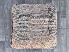 Wool Pouf, Moroccan Pouf, Floor Pillow, Handmade Pouf, Pet Bed