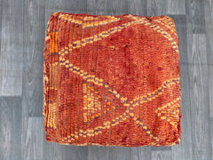 Moroccan Dragon Pouf - Scales & Tribal Flame Patterns, Fantasy Lair Essential, RPG Fan Gift