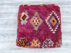 moroccan pouf, kilim pouf, ottoman pouf, 60x60x20 cm pouf