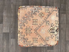 moroccan pouf, berber pouf, handmade pouf, kilim pouf, 60x60x20 cm pouf, foot stool, home decor
