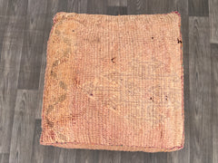 Handmade pillow-Yellow Wool Pillow 50x50 cm-Handwoven wool Pillow-Moroccan Berber Cushion Covers-Boujaad Wool Pillow-Moroccan pillow