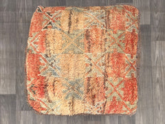 Moroccan Pouf in Cashmere Blend - Ultra-Soft Wool, Limited Luxury Edition, Heirloom-Quality Boho Accent