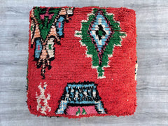 Moroccan Floor Cushion - Long Unstuffed Floor Sofa + Back Pillows, Boho Chic Living Room Decor, Perfect for Lounging or Meditation