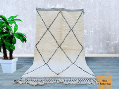 Beni Ourain Rug 155 x 262 cm = 5.1 x 8.6 FT