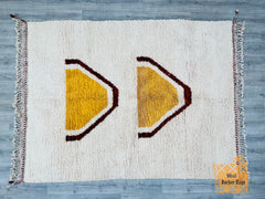 Handmade Moroccan Rug - Ivory Beni Ourain Wool Carpet - Neutral & Soft Area Rug - Perfect for Hygge Homes