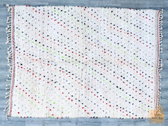 Colorful Dots Handwoven Moroccan Polka Dot Berber Rug – Colorful & Unique