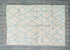 203x296 cm = 6.7 x 9.7 Geometric Luxurious Beni Ourain & Berber Rugs – Premium Moroccan Wool Carpets