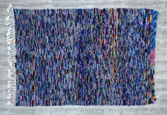 199 x 292 cm = 6.5 x 9.6 ft Authentic Beniourain Carpet - Moroccan Bohemian Wool Rug, Custom Sizes Available, Cozy Home Decor Handmade Quality