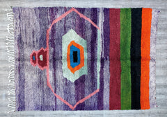 214 x 308 cm = 7.0 x 10.1 ft Colorful Boujaad rug -- Moroccan rug huge - bohemian red rug - berber carpet-Colorful handmade-vintage wool rug, living room rug