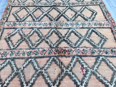 182x268 cm = 6.0 x 8.8 Vintage Moroccan Berber Rug – Authentic Handmade Tribal Floor Rug