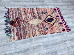 102 x 180 cm = 3.3x5.9 Authentic Moroccan Rugs – Azilal, Beni Ourain & Boucherouite Handwoven Carpets