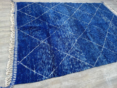 259 x 367 cm = 8.5 x 12.0 ft Diamonds Moroccan Carpet Rug Rug for Bedroom-Geometric Vintage Rug-Beniourain Carpet-Old Berber Rug-Handwoven Wool Rug-Vintage Area Rug
