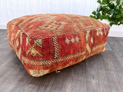 Floor Pillow Cover - Kilim Square Ottoman Pouf Moroccan Floor Cushions