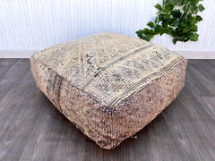 Floor Pillow Cover - Kilim Square Ottoman Pouf Moroccan Floor Cushions