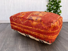 Kilim floor cushion cover moroccan persian tribal bohemian kilim rug pouf