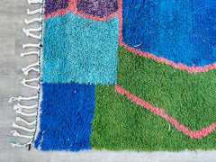 204 x 287 cm = 6.7 x 9.4 ft Colorful Beniourain rug, Multi colored rugs, Berber carpet- bohemian rug- boho rug- woven rug- Hand Knotted-rug art
