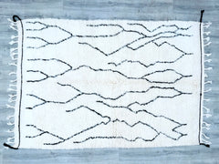 Beni Ourain Rug 168 x 250 cm = 5.5 x 8.2 FT