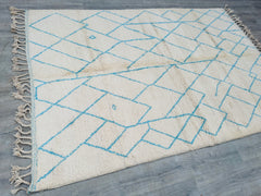 203x296 cm = 6.7 x 9.7 Geometric Luxurious Beni Ourain & Berber Rugs – Premium Moroccan Wool Carpets