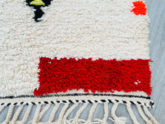 085x414 cm = 2.8 x 13.6 Handmade Moroccan Rugs – Authentic Berber Wool Carpets in Beni Ourain & Azilal Styles