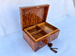 Wooden Jewelry Box With Lock 12"×8"