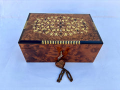 Wooden Jewelry Box With Lock 12"×8"